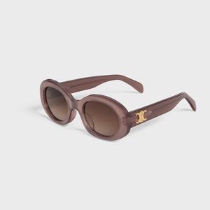 Celine Triomphe 01 Sunglasses in milky hazelnut brand new in box
